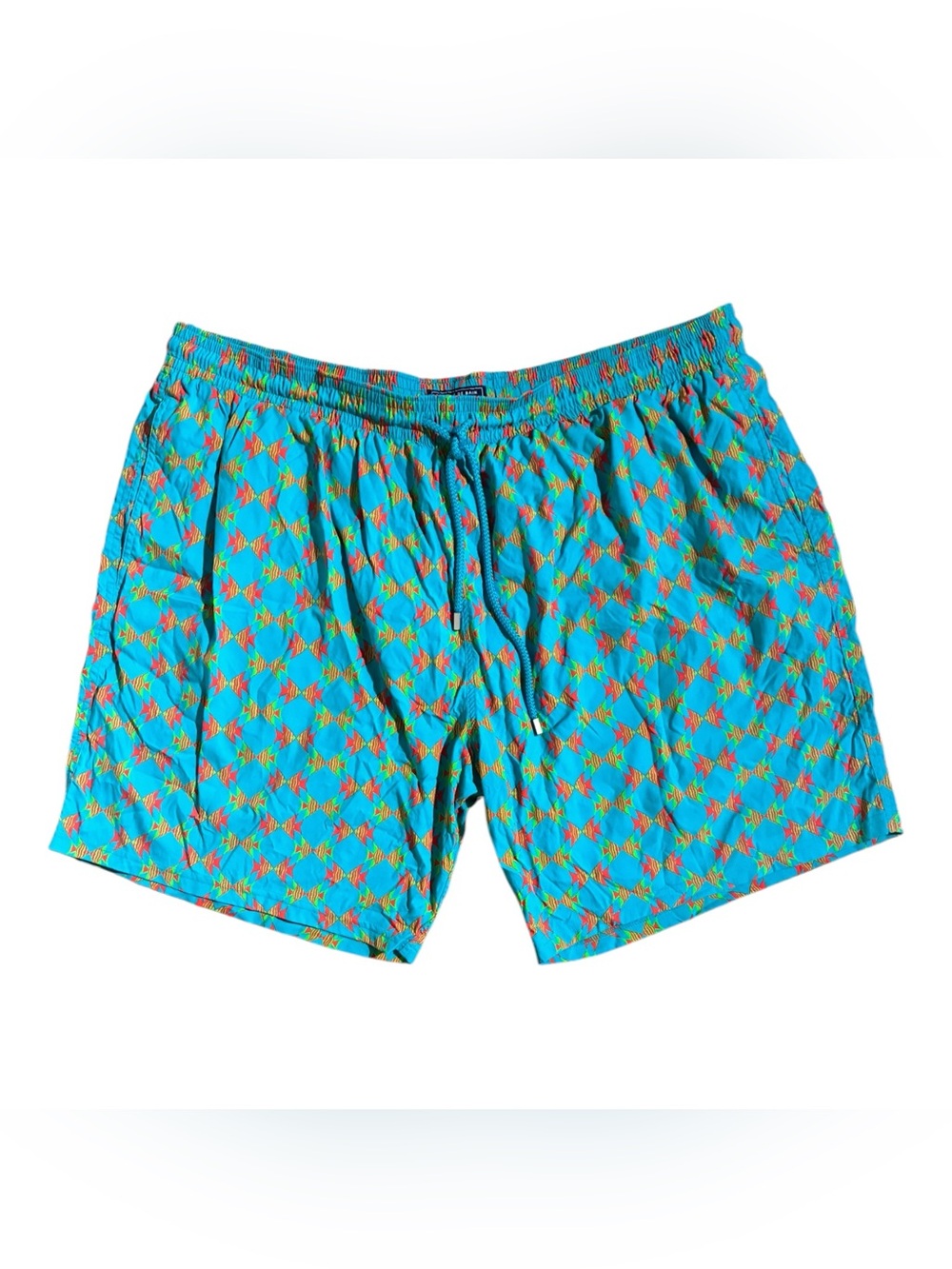 Vilebrequin Moorise Teal Fish Swim Trunks
